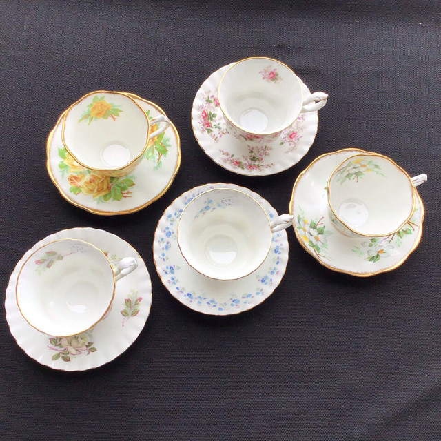 Beautiful Royal Albert Bone China Cups and Saucers in Kitchen & Dining Wares in Kamloops