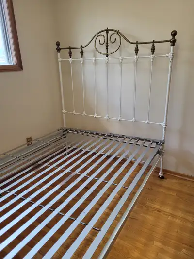 Antique Iron and Brass bed, View more