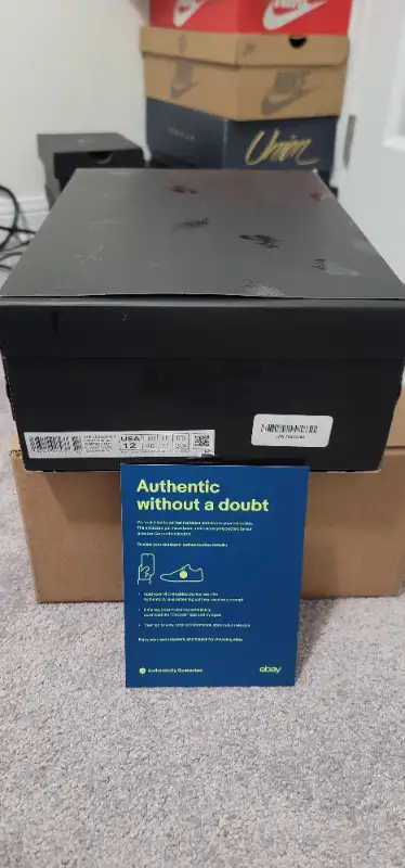 Travis Scott  Air Jordan 1 Low Black Phantom Sz 12 New in Men's Shoes in Markham / York Region - Image 9