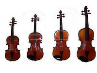 Brand New: solid wood violin ($140), viola ($260)