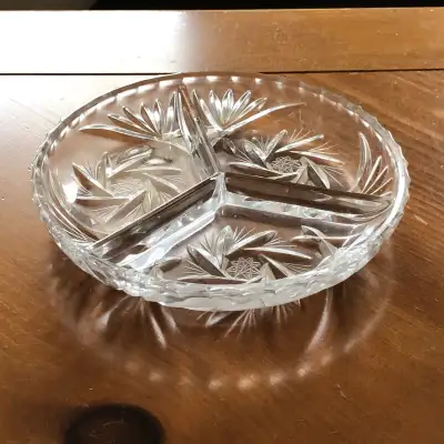 Pinwheel Crystal Crudités Dish, View more