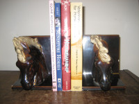 Vintage  Ceramic Horse Head Bookends