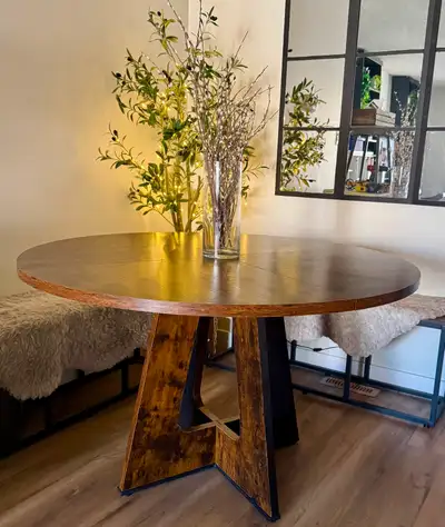 47" Rounding Dining Table - Excellent Condition, View more