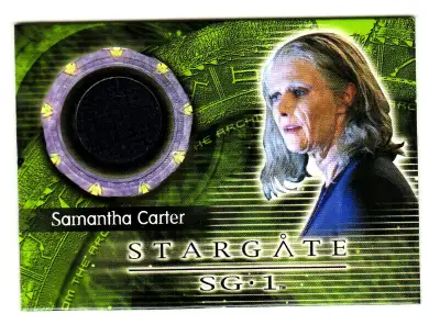 STARGATE HEROES COSTUME CARD C60 AMANDA TAPPING SAMANTHA CARTER COSTUME TRADING CARD IN SOFT SLEEVE...