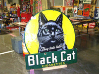 WANTED:  Black Cat Cigarette Sign As Pictured Vintage Porcelain