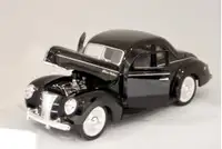 Diecast 1:34  Auto Ford 1940 SS 5740 5-windows coupe Black / Noi