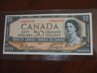 1954 $50.00 Bank of Canada UNCIRCULATED Banknote