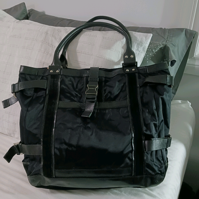 DKNY Nylon, Leather and Suede Tote Bag, View more