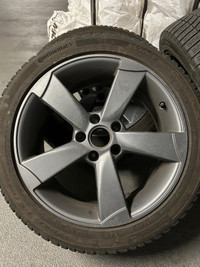 VW Rotor replica wheels with winter tires