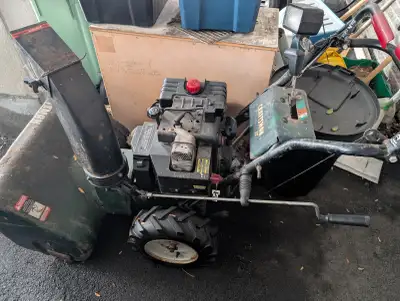 Gas powered snowblower, View more