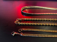 Gold Plated Cuban/Rope chains