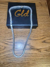 GLD 18'  DiamondTennis Necklace 5mm
