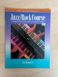 Jazz rock piano course book