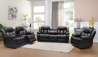 Brand New Pure Leather Recliner Sofa Set FREE Delivery