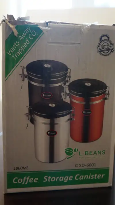 L-BEANS COFFEE STORAGE CANNISTER, View more