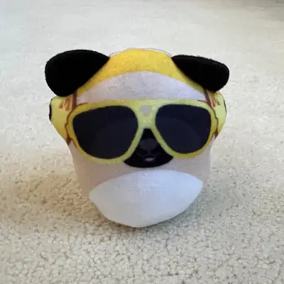 GUC Prince the pug Original Squishmallows McDonald’s Happy Meal plush toy.