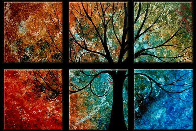 Waiting for You 36"x24" Original Art Hand-Painted Tree Painting in Home Décor & Accents in Saskatoon - Image 4