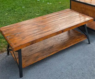 Rustic Wood Coffee Table, View more