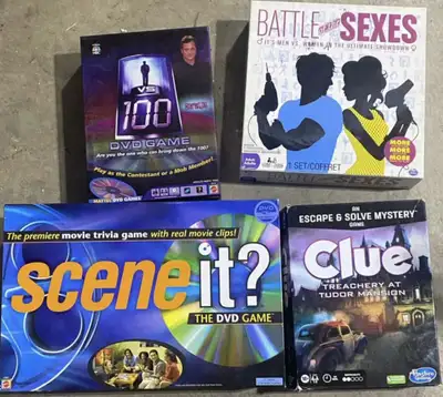 4 adult board games, $5 for all, View more
