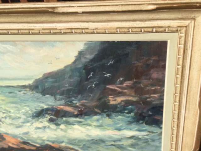 L.  Eastman Coates seascape oil painting in Arts & Collectibles in Kingston - Image 2