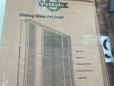 I'm selling a new PetSafe Sliding Glass Pet Door, designed to fit sliding glass doors. It offers eas...