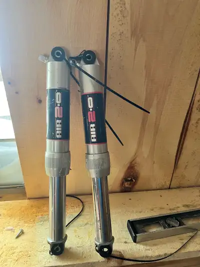 Air shocks for a 2009 Polaris iq chassis. Selling as I decided to go with regular shocks. One might...
