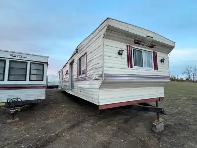 Nice big trailer mint farme ! tows great gd tires hitch gd frame crank etc propane electric hookups...