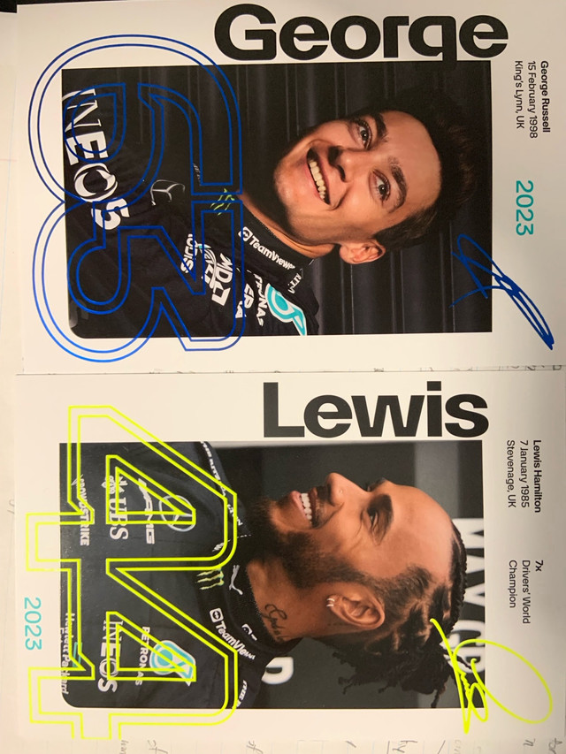 Lewis and George sign cards  in Arts & Collectibles in Cornwall