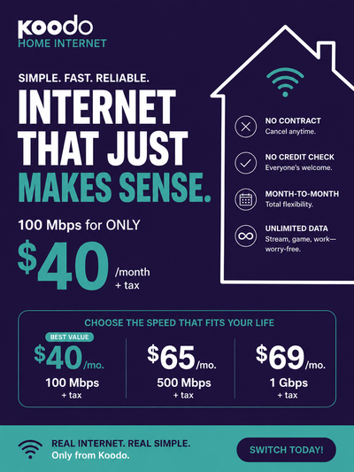 Unlimited Internet Starting at $40/Month, View more