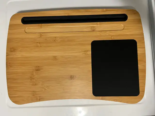 Foldable Wooden Laptop Desk with Drawer in Laptop Accessories in Ottawa - Image 3