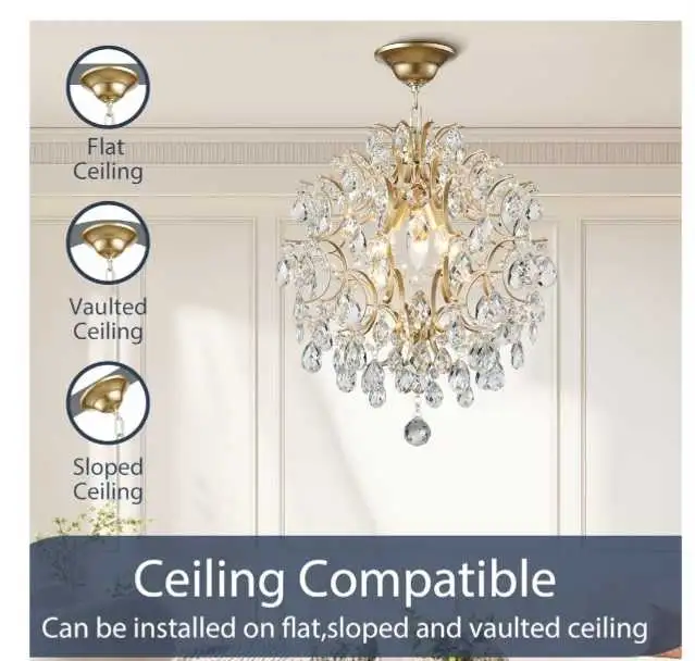 Gold Pendant Chandelier in Indoor Lighting & Fans in Mississauga / Peel Region - Image 2