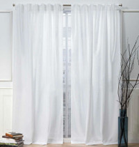 Elegant White Curtains 