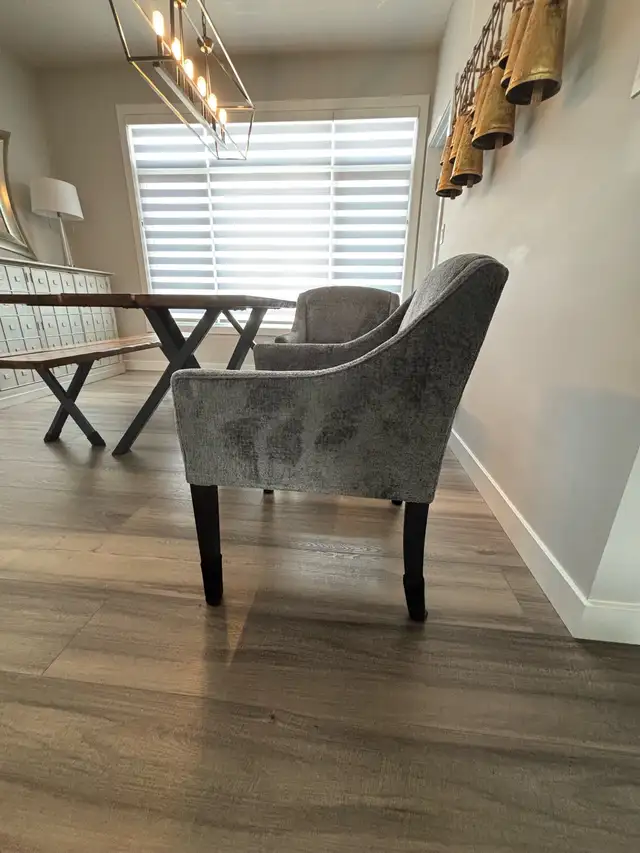 Plush Charcoal Dining Chairs 62863269360642123