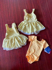 Lot of Yellow dance outfits