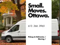 Small Moves Ottawa | Moving/Deliveries ( Movers + Truck)