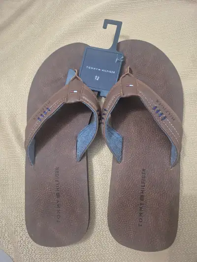 Tommy Hilfiger Men's Dozer Sandal with Brand Logo Thong Strap,, View more