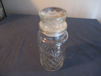 PLANTER'S MR. PEANUT 8"  HUMIDOR GLASS JAR WITH LID-1970/80'S
