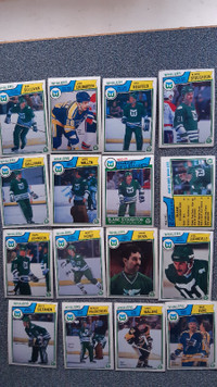 1983-84 O-PEE-CHEE Hartford Whalers 16 basic Cartes hockey card
