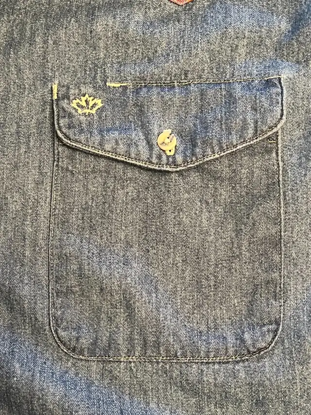 Vintage 1980s Mid-Western Garment Co. Men's Blue Denim LS Large in Men's in Calgary - Image 10