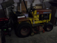Garden tractor with tiller