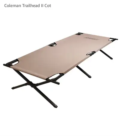 used one time Get ready for your next outdoor adventure with this Coleman Trailhead II Cot! This cot...