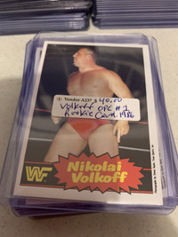 Nikolai Volkoff RC 1985 OPC #1 WWE WWF Booth 264