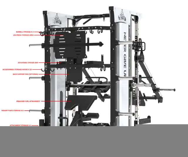POWER FORCE COMMERCIAL SMITH MACHINE - SMX   - Prince George in Exercise Equipment in Prince George - Image 4