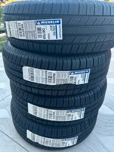 Brand New 235/65r17 Michelin Defender 2 All Season Tires. These tires at CanadianTire currently sell...