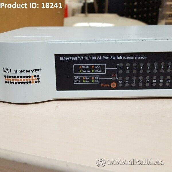 LINKSYS EF2S24 ETHERFAST II 10/100 24-PORT SWITCH in Networking in Calgary - Image 3
