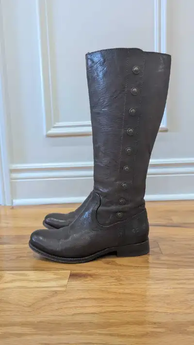 FRYE Brown Leather Boots cowboy riding - women's 5.5, View more