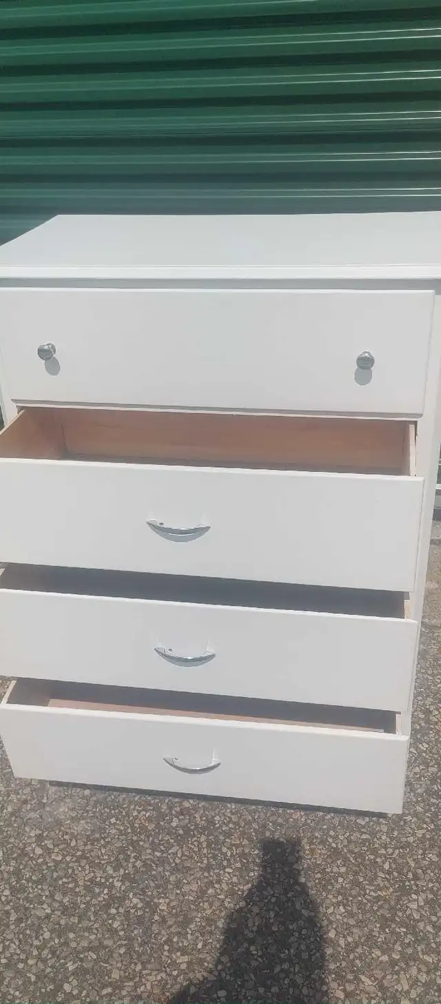 Dresser white silver tallboy 4 drawers63006660367105121