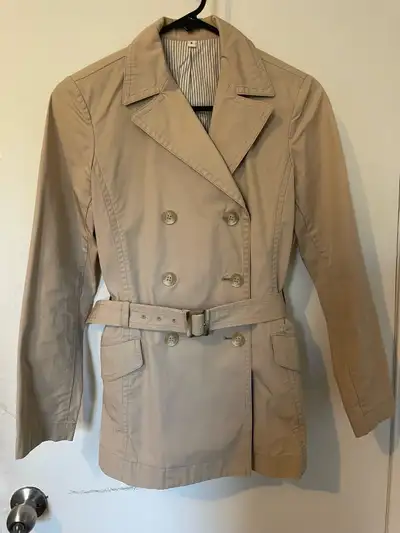 MUJI trench coat / overcoat / manteau, View more