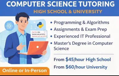 Computer science tutoring, View more