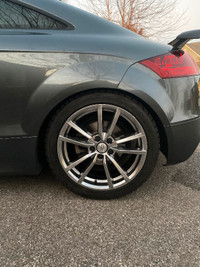 Winter tires 245/40/18 mounted on  rims for Audi